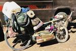 Evan's bike loaded up
