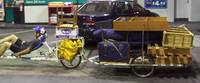 Trike and trailer with furniture