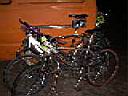muddy bikes at camp