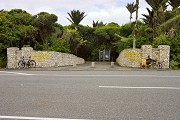 Entrance to the peninsular. See the famous Punakaiki Blowholes and Pancake Rocks!