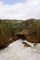 The surge pool at Punakaiki with a wee blowhole in the background