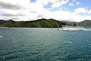 Ferry trip from Picton to Wellington through the Marlborough Sounds and Cook Strait