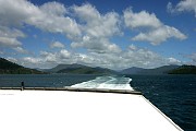 Ferry trip from Picton to Wellington through the Marlborough Sounds and Cook Strait