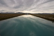 The canal. Water is used for power generation. It's off the main road and gently downhill, but I turned off the first time it got to a road because it's not very exciting.