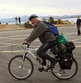 In the carpark at the tourist trap, I mean "info centre" I met this guy who was cycle touring on a really cheap bike with hardly any gear. Not like me at all. But he had a guide book, so I started riding the canal road based on that.
