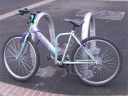 Odd folding commuter bike - verical axis in the middle of the bike